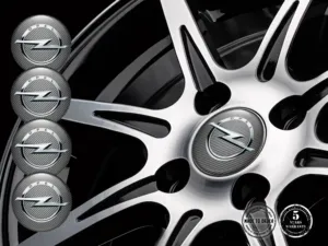 Opel Radplaketten Ausgabe Harzgewölbte Labels